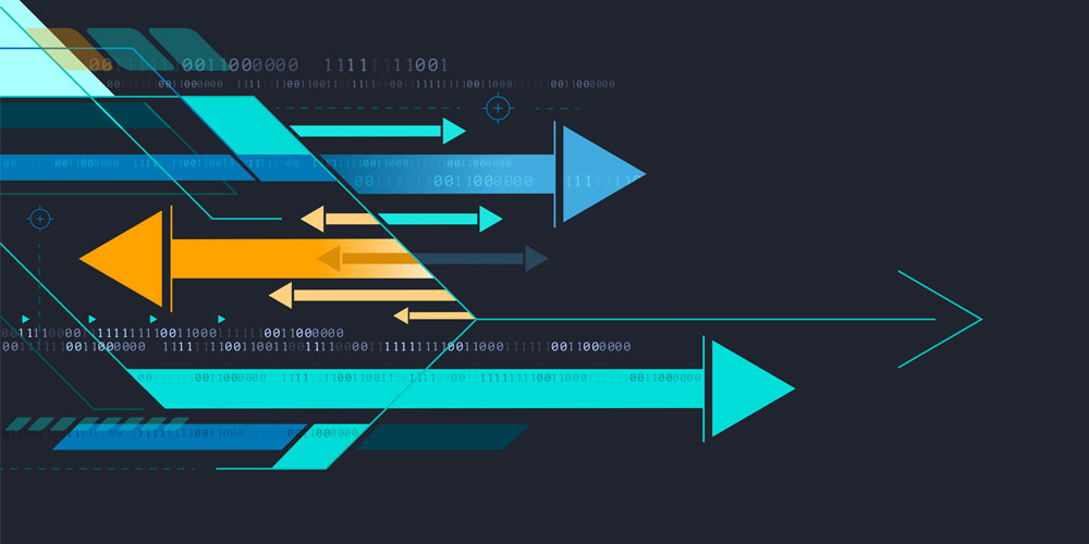 Many arrows pointing left and right
