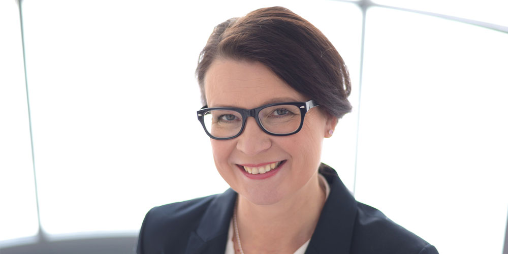 A portrait of Valio CEO Annikka Hurme