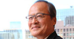 A portrait of Mitsubishi Corporation CEO Takehiko Kakiuchi. 