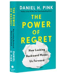 The cover of Daniel Pink’s “Regret” shows a crumpled up ball of paper.