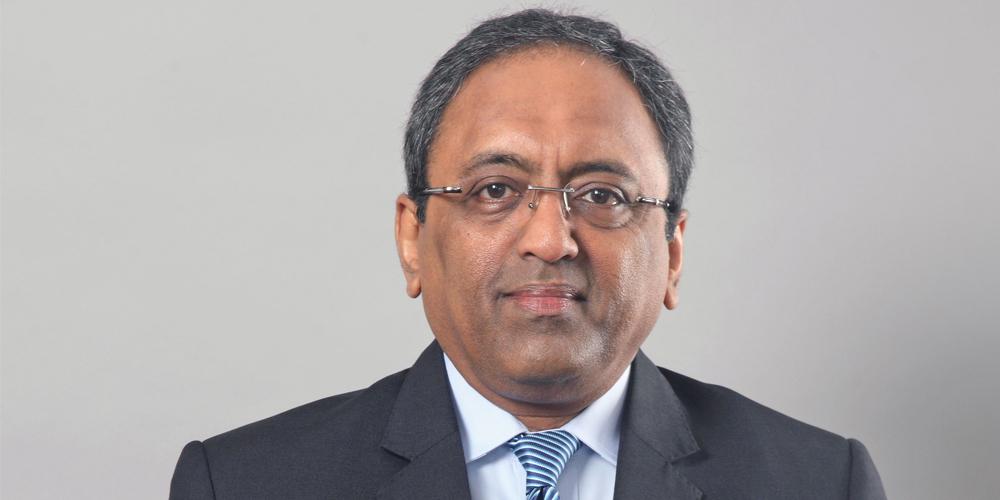 L&T CEO S.N. Subrahmanyan in a suit and tie