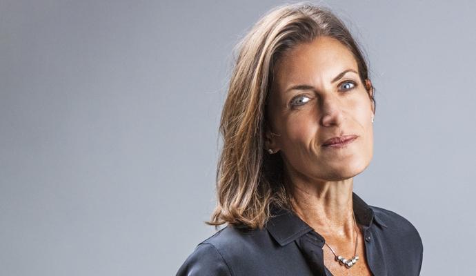 A portrait of Dentsu International CEO Wendy Clark.