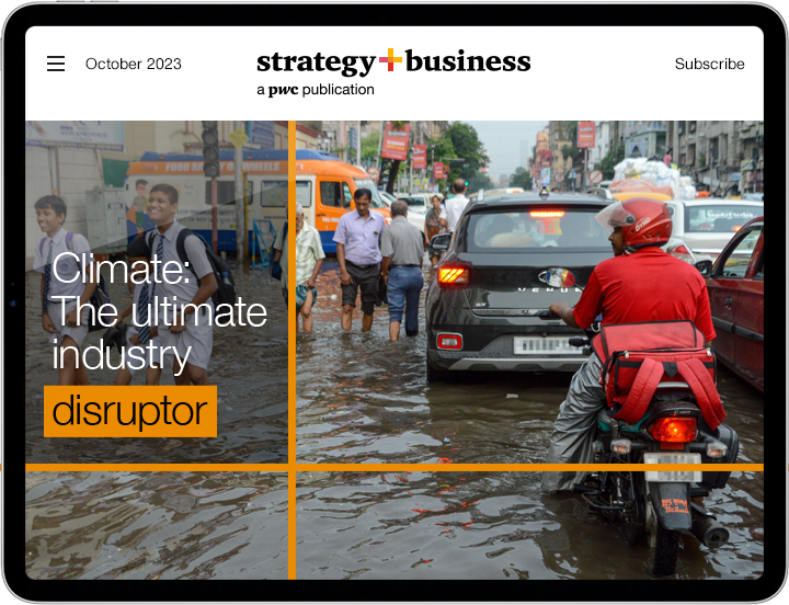 Cover of October 2023 digital issue of strategy+business