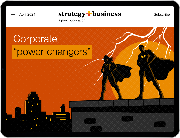 Cover of April 2024 digital issue of strategy+business