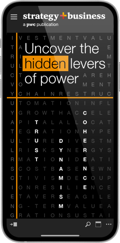 Screenshot of latest strategy+business digital issue